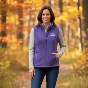 Core 365 Fleece Vest Purple Breeders Cup World Championships Santa Anita Park XL